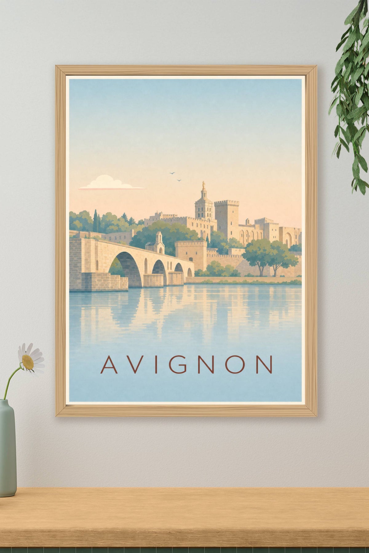 Affiche d'Avignon, poster pont Saint Bénézet