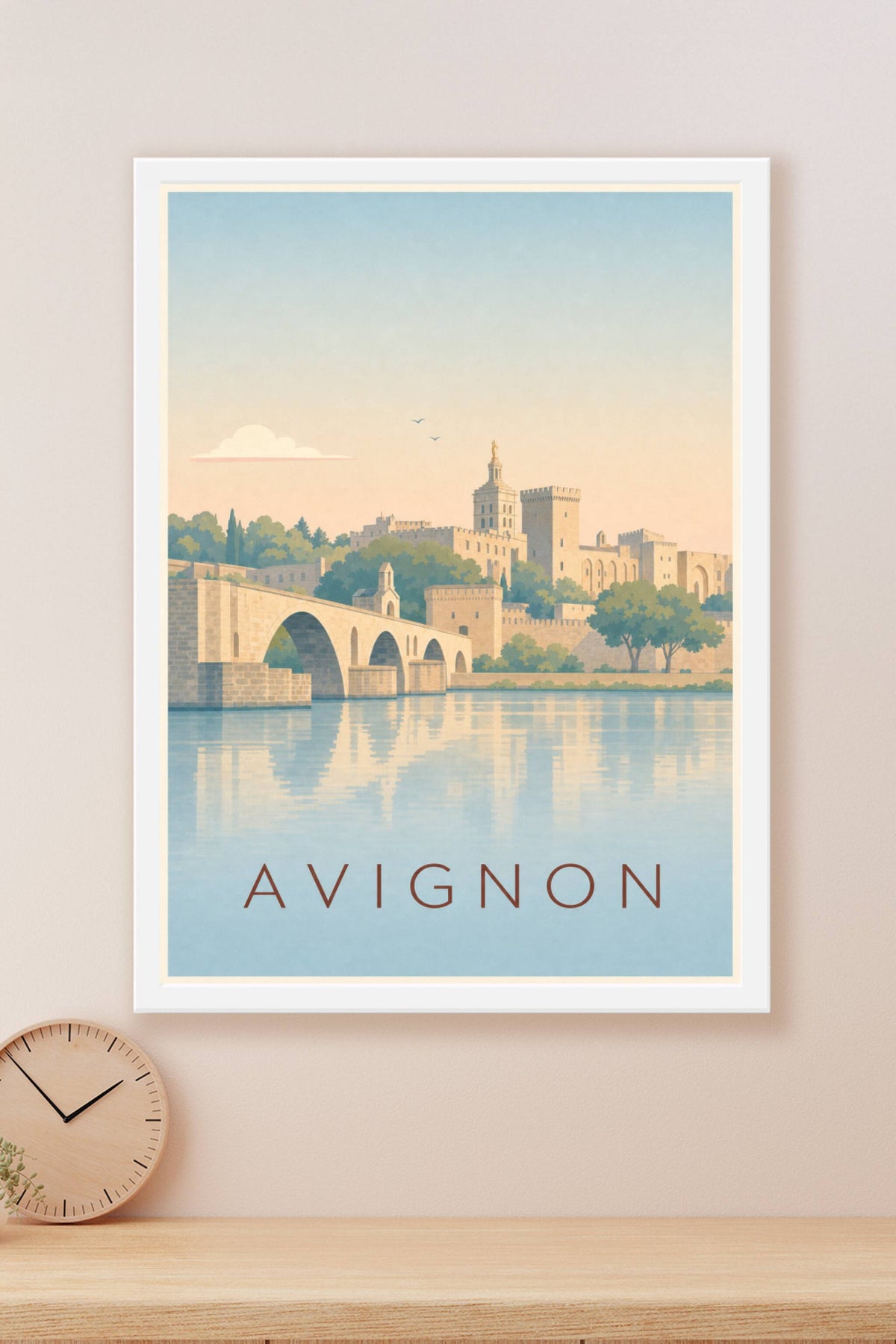 Affiche d'Avignon, poster pont Saint Bénézet