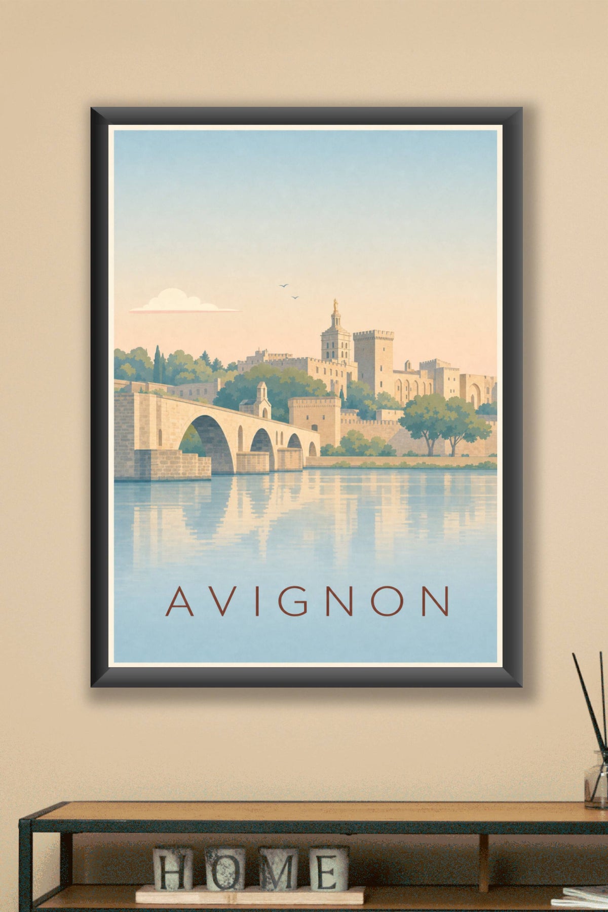 Affiche d'Avignon, poster pont Saint Bénézet
