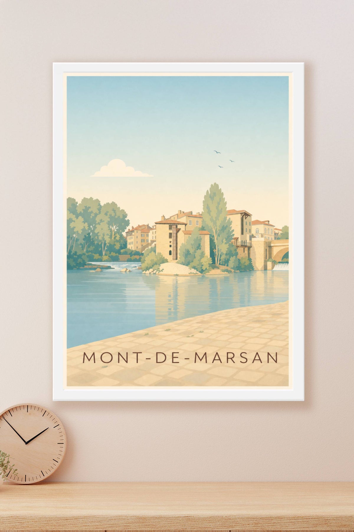 Affiche Mont-de-Marsan, les rives de la Midouze