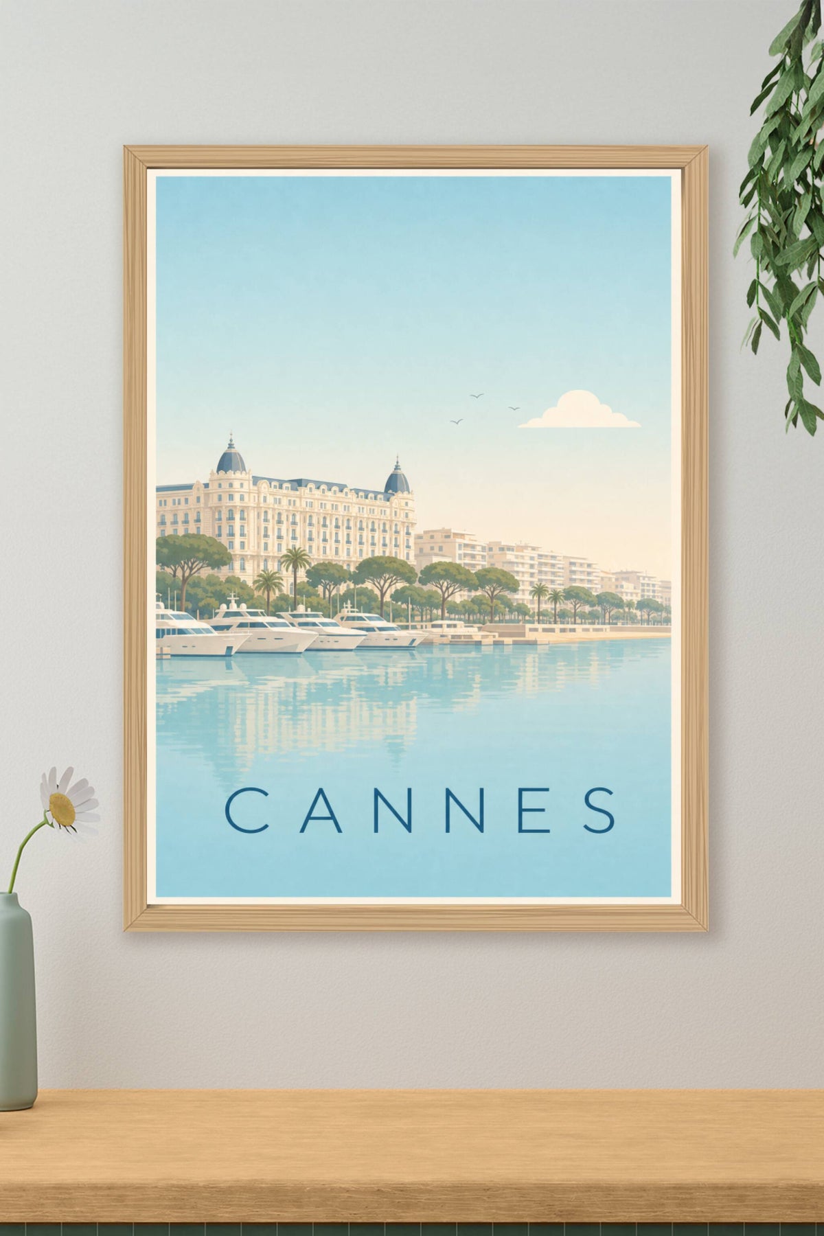 Affiche de Cannes, poster de la Croisette