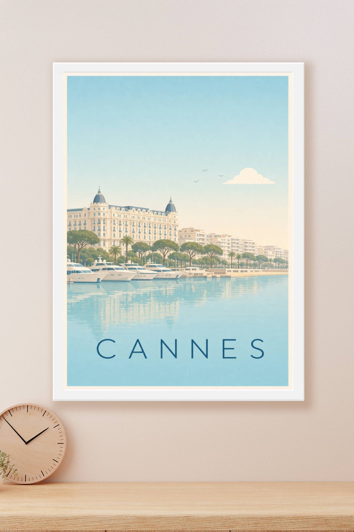 Affiche de Cannes, poster de la Croisette