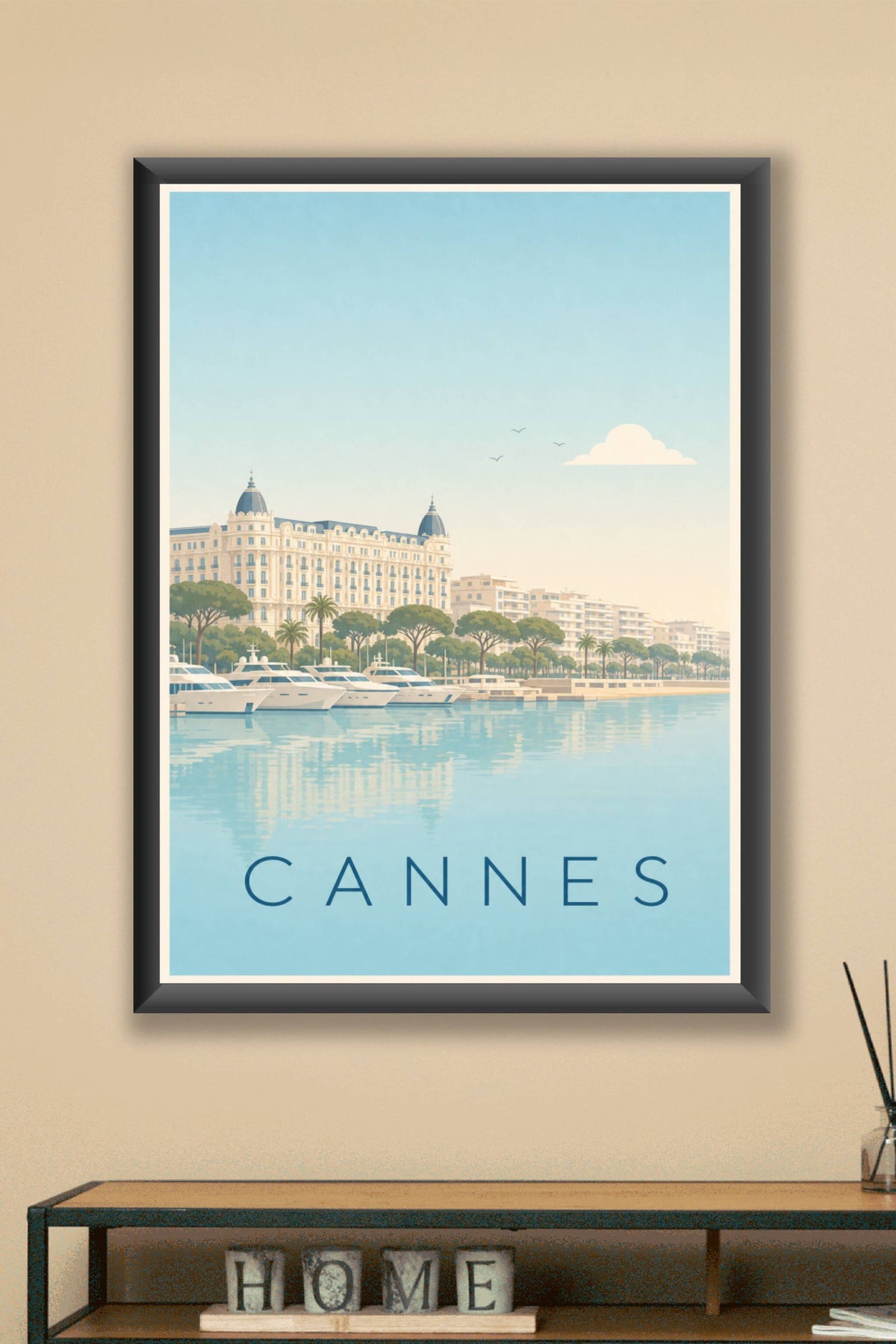Affiche de Cannes, poster de la Croisette