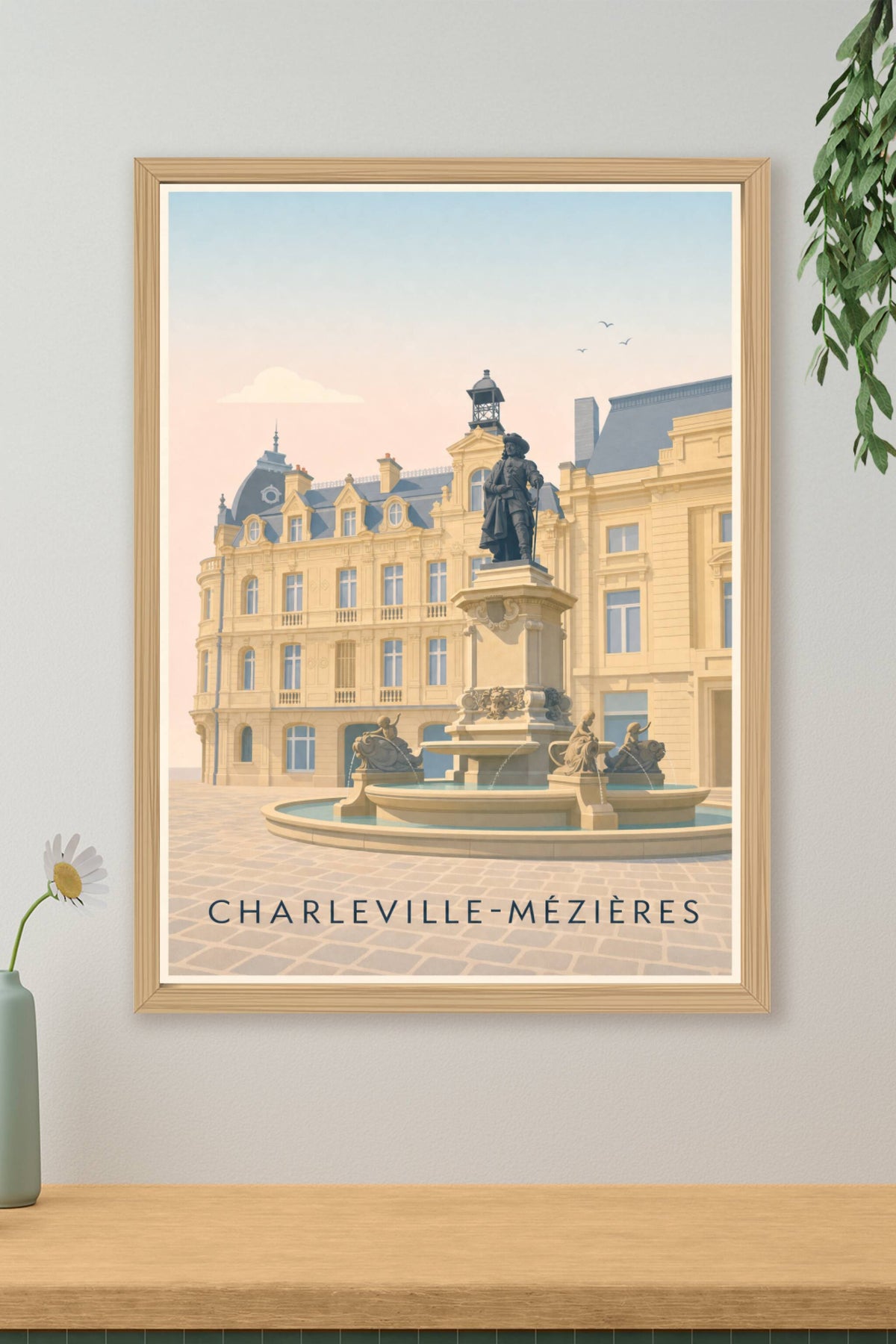 Affiche de Charleville-Mézières, poster place Ducale
