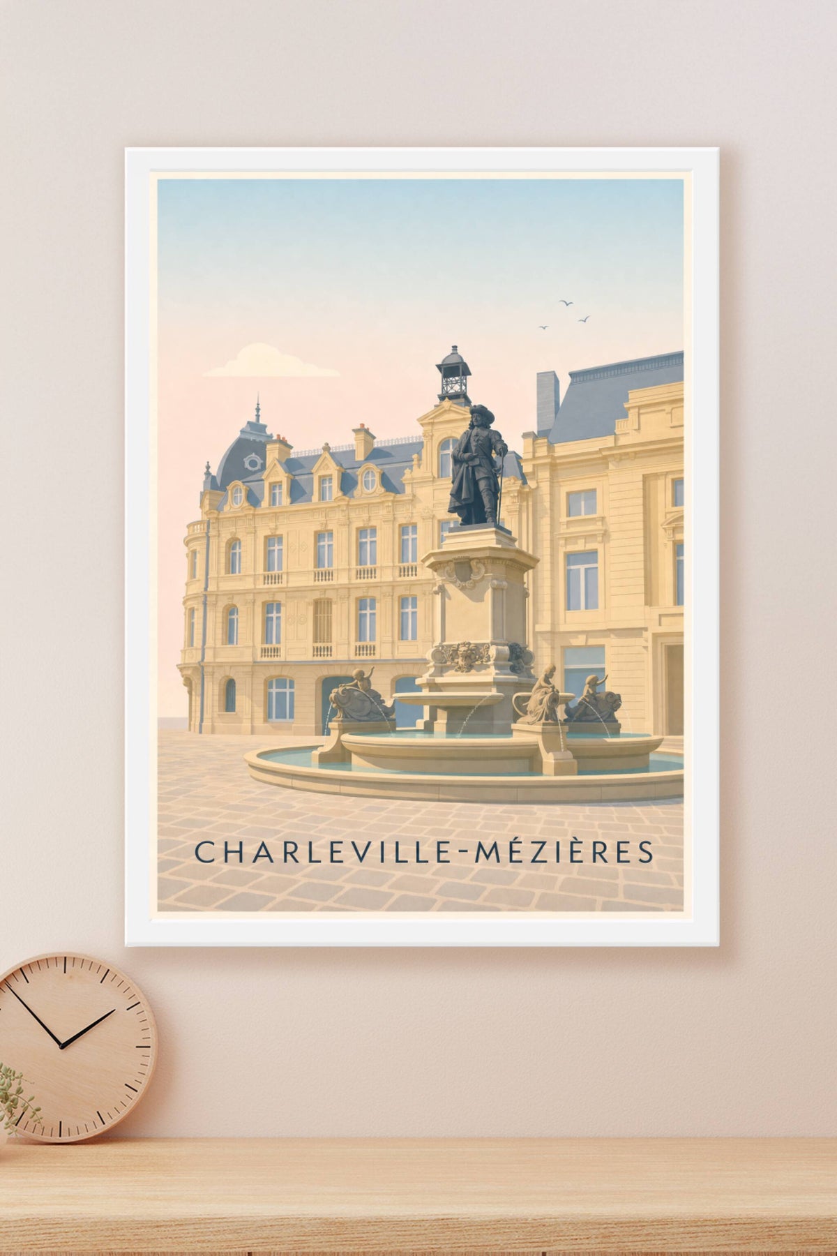 Affiche de Charleville-Mézières, poster place Ducale