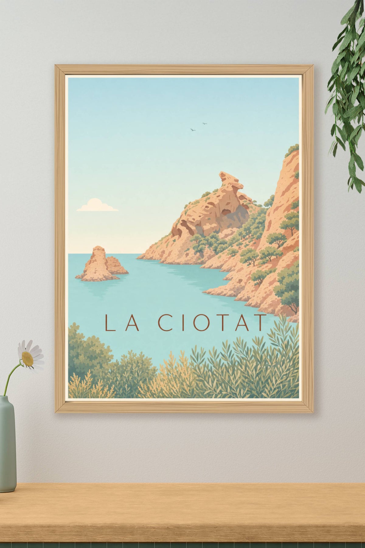 Affiche de La Ciotat, le rocher du Bec de l'Aigle