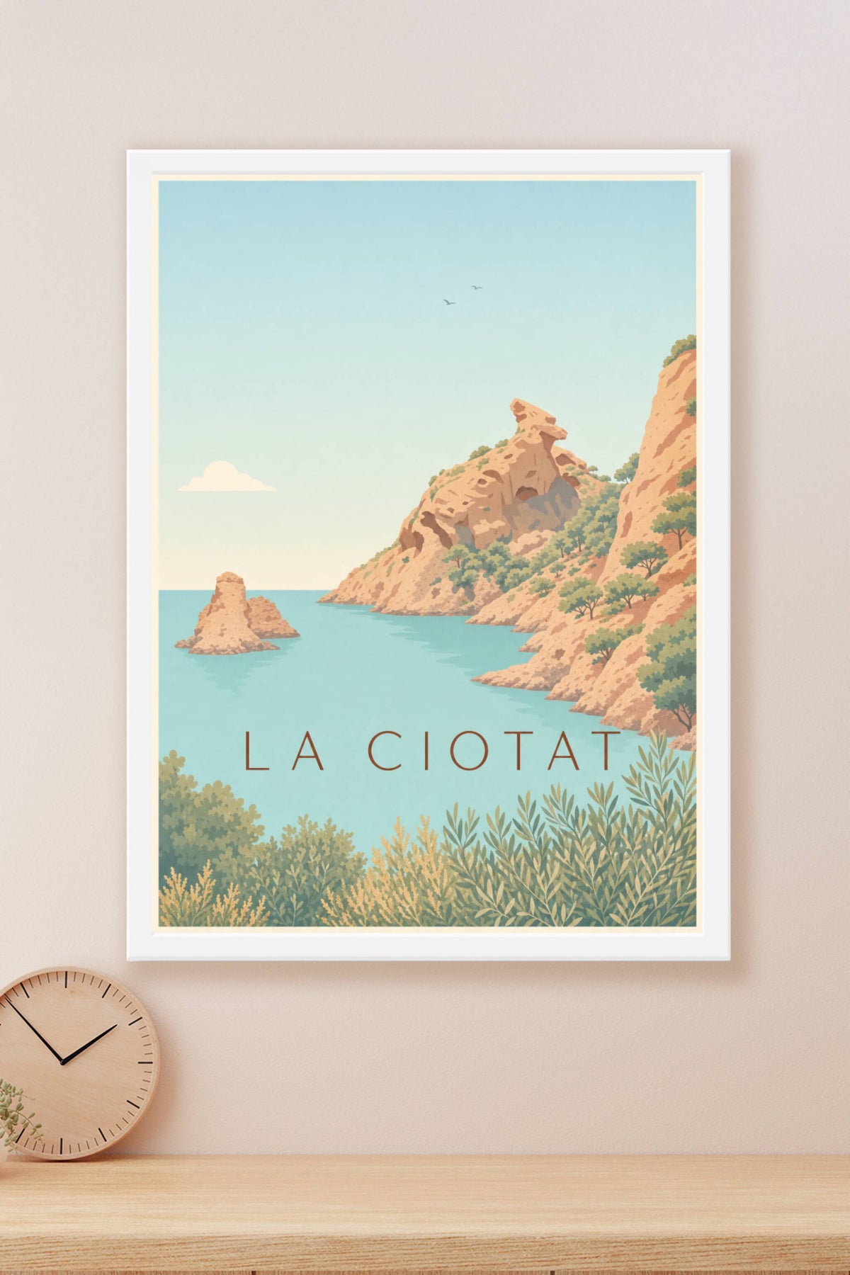 Affiche de La Ciotat, le rocher du Bec de l'Aigle