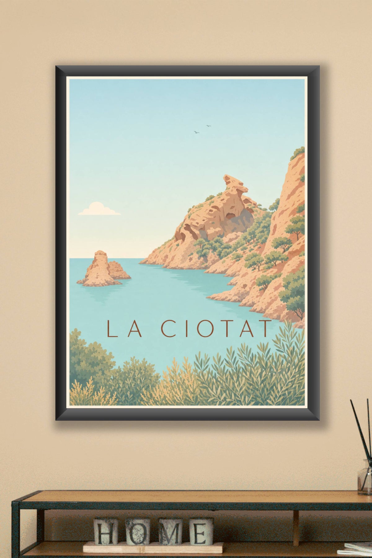Affiche de La Ciotat, le rocher du Bec de l'Aigle