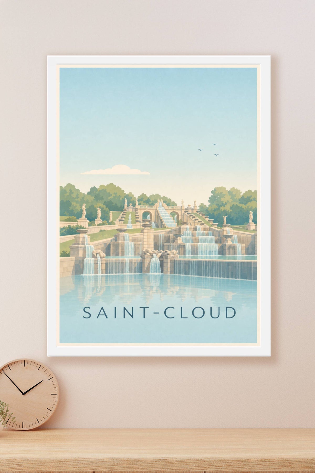 Affiche de Saint-Cloud, poster Grande Cascade