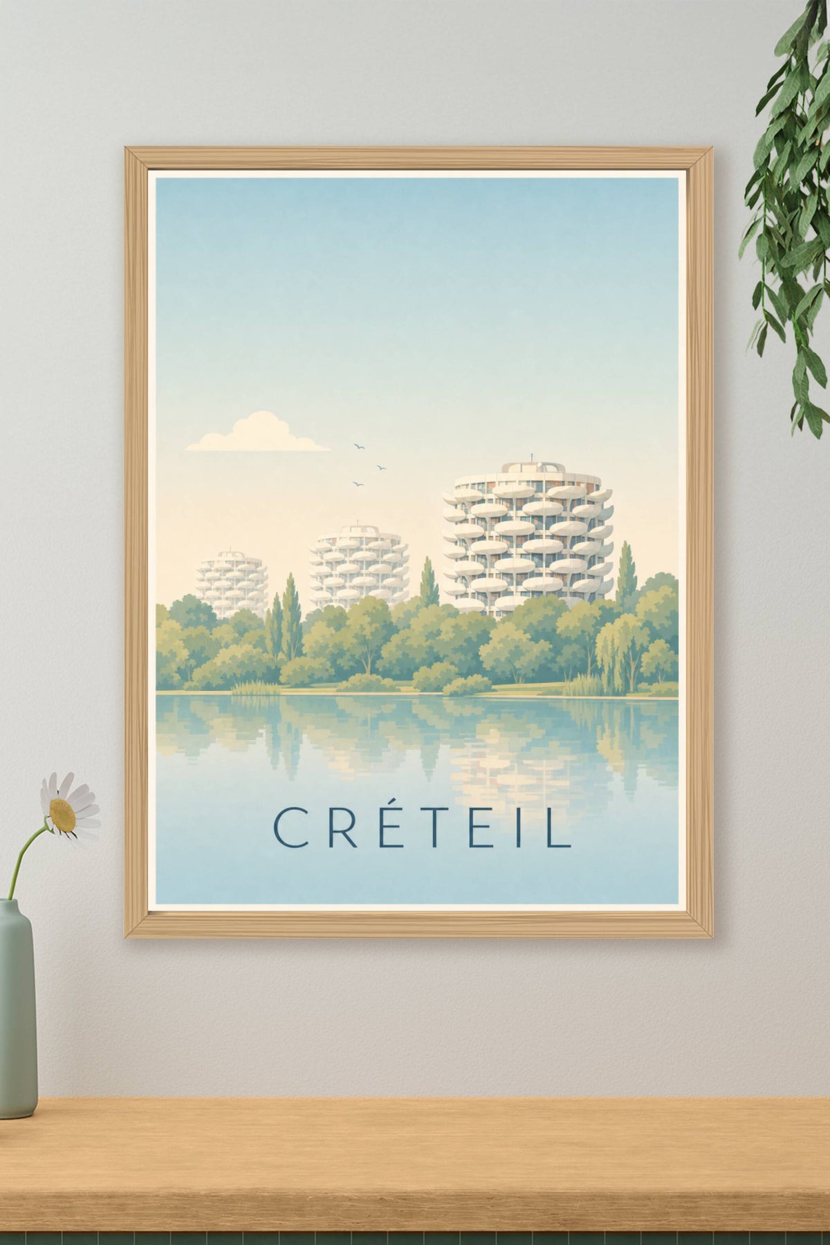 Affiche de Créteil, poster les tours Choux