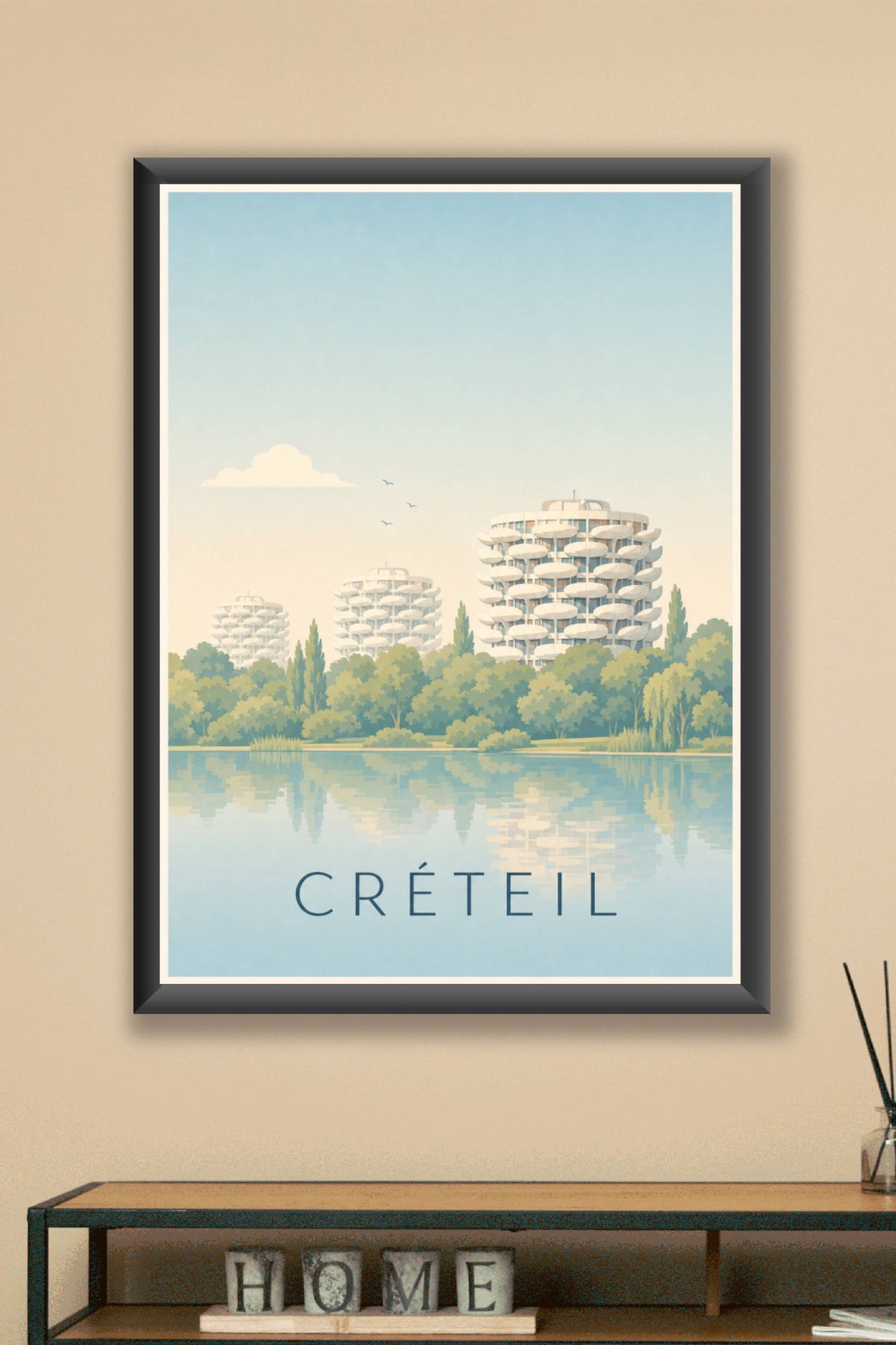 Affiche de Créteil, poster les tours Choux