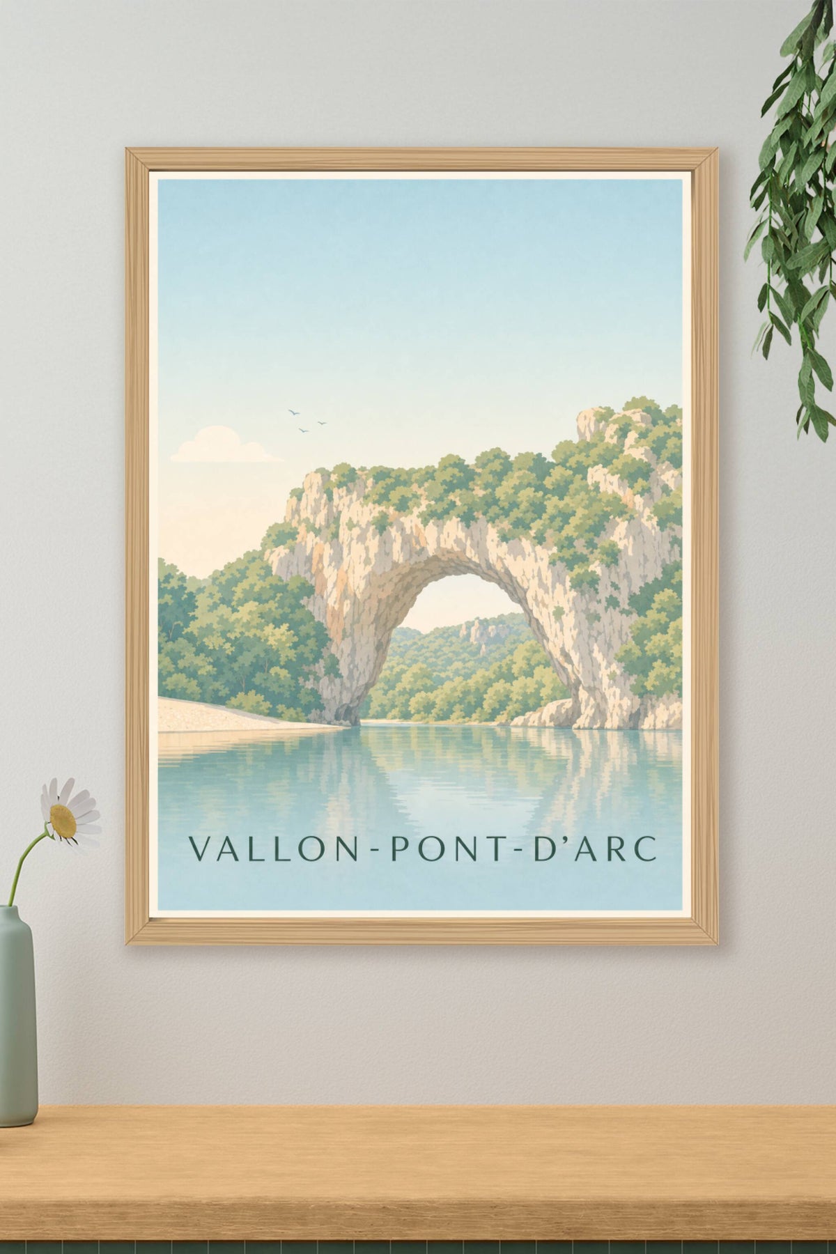 Affiche de Vallon-Pont-d'Arc, poster arche naturelle