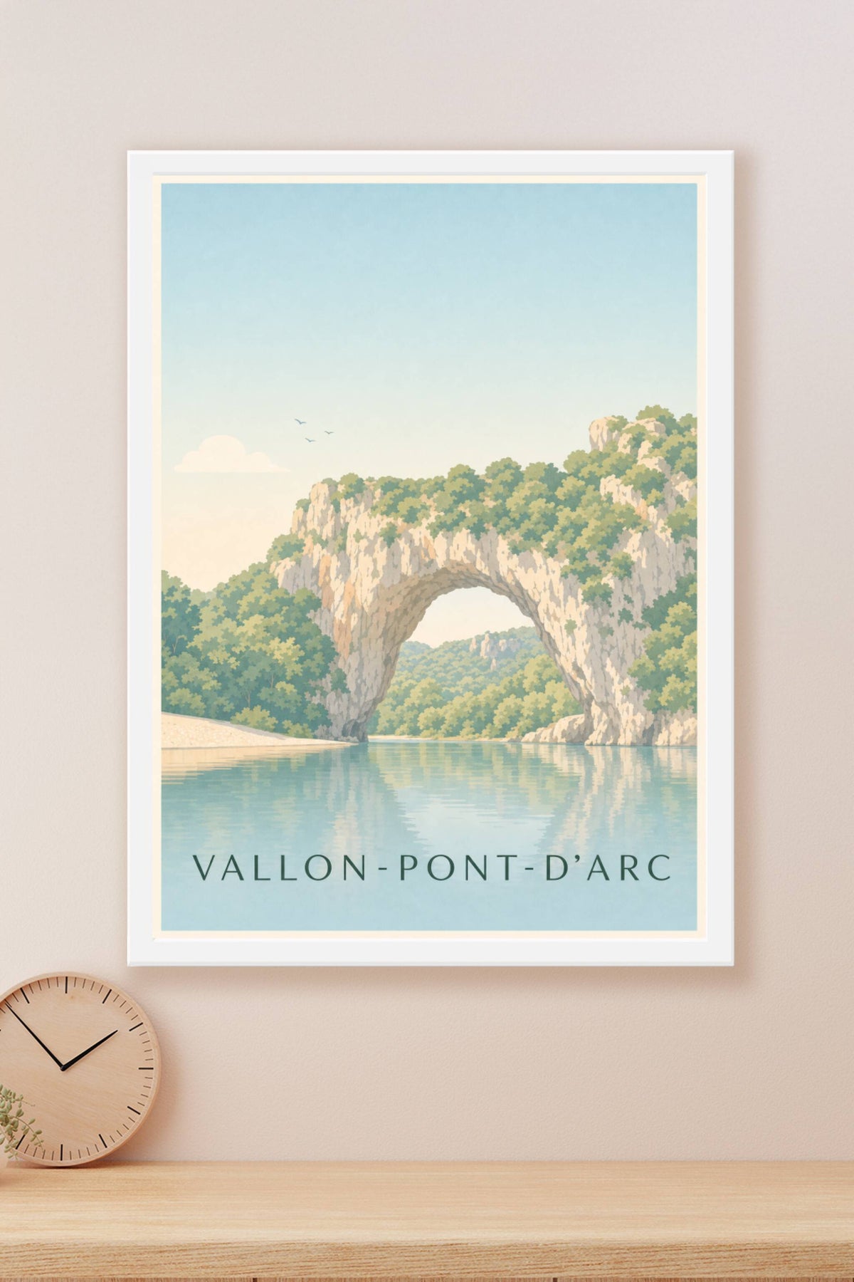 Affiche de Vallon-Pont-d'Arc, poster arche naturelle
