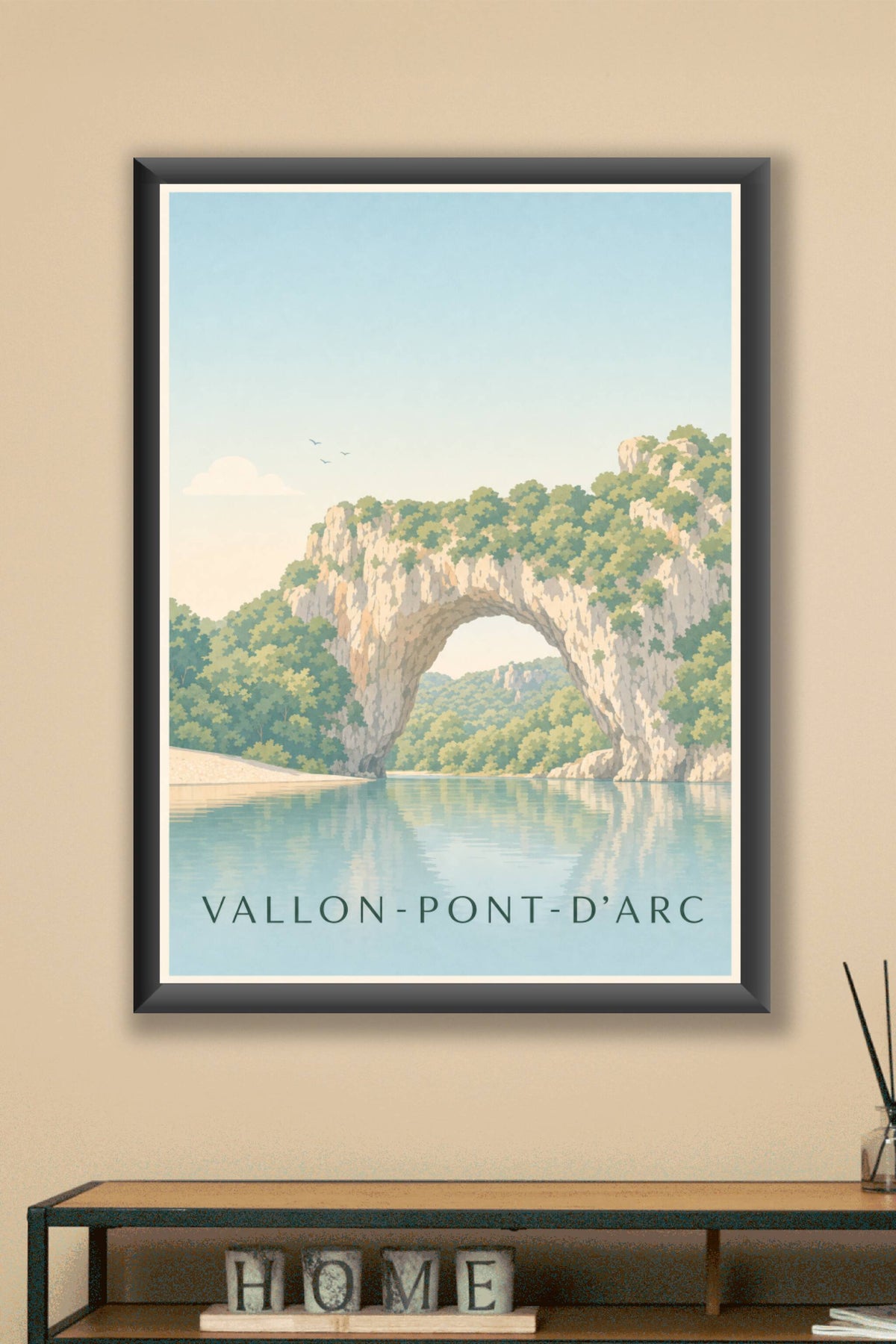 Affiche de Vallon-Pont-d'Arc, poster arche naturelle