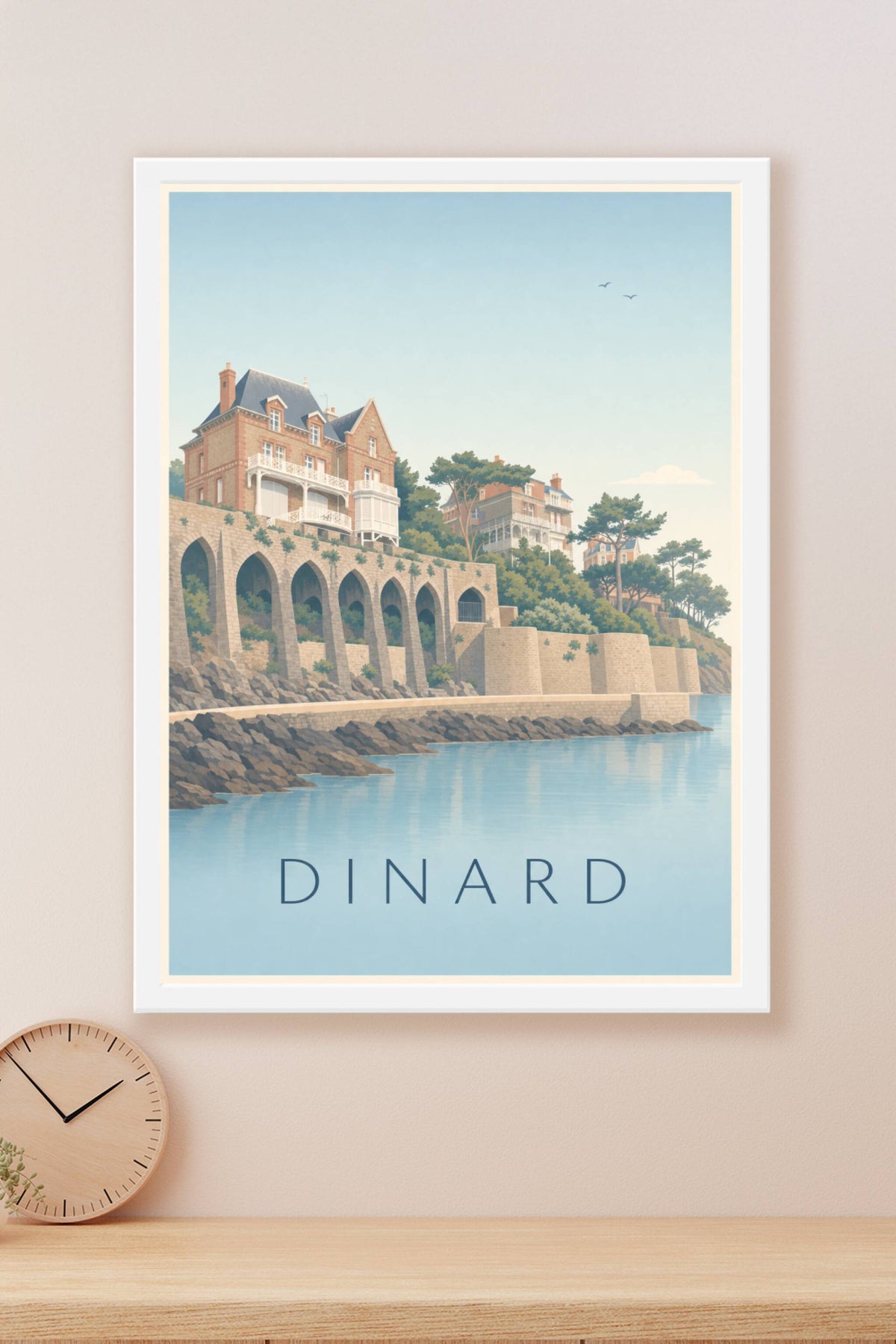 Affiche de Dinard, poster villas Belle Époque