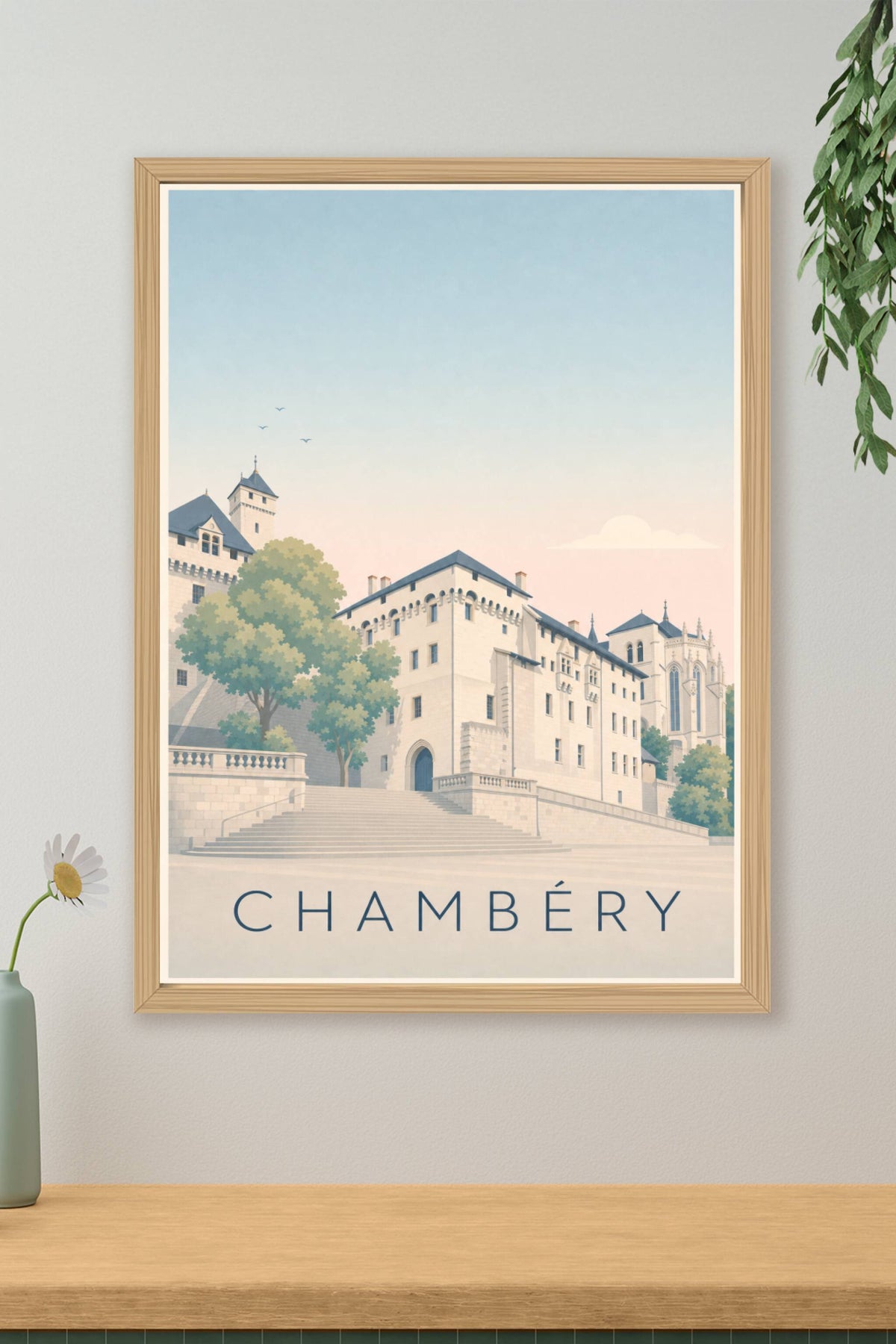 Affiche de Chambéry, poster Château des Ducs