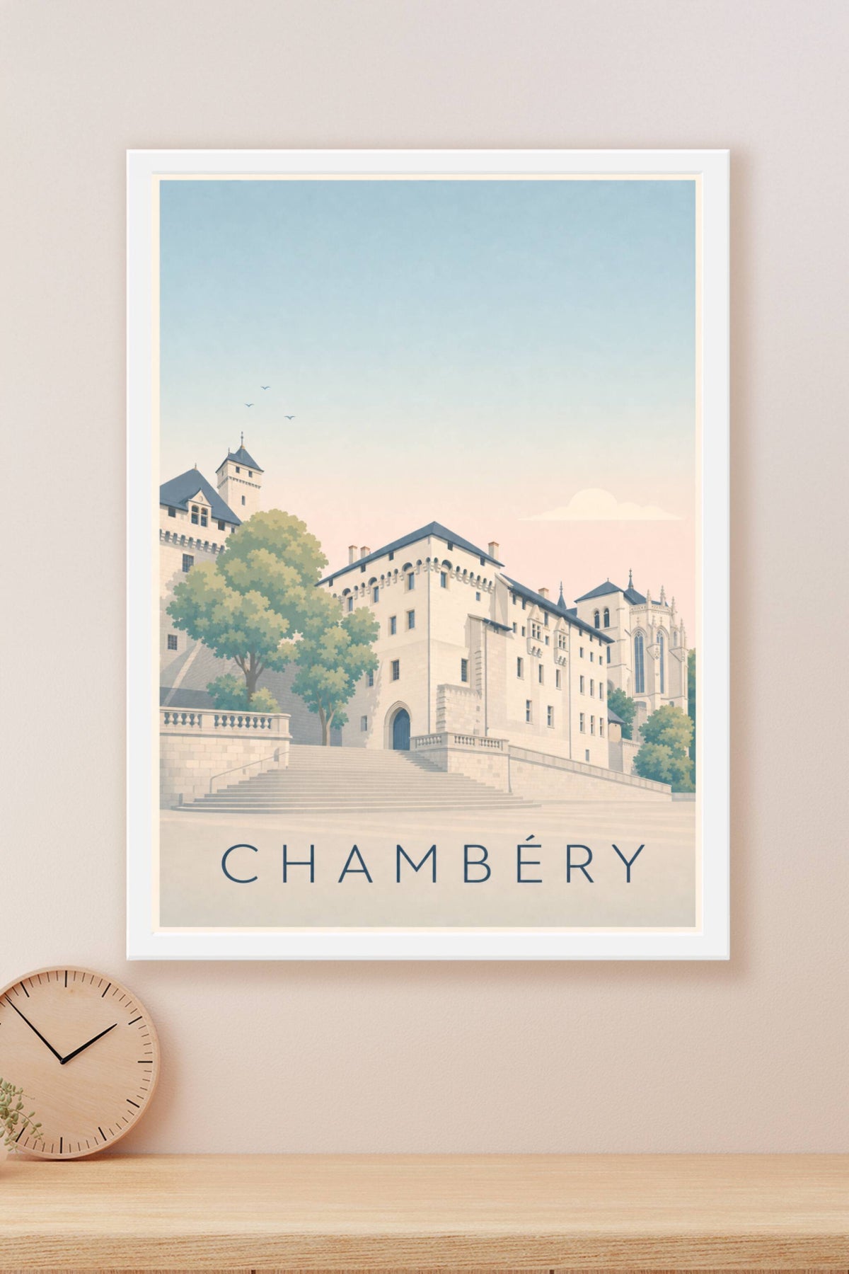 Affiche de Chambéry, poster Château des Ducs