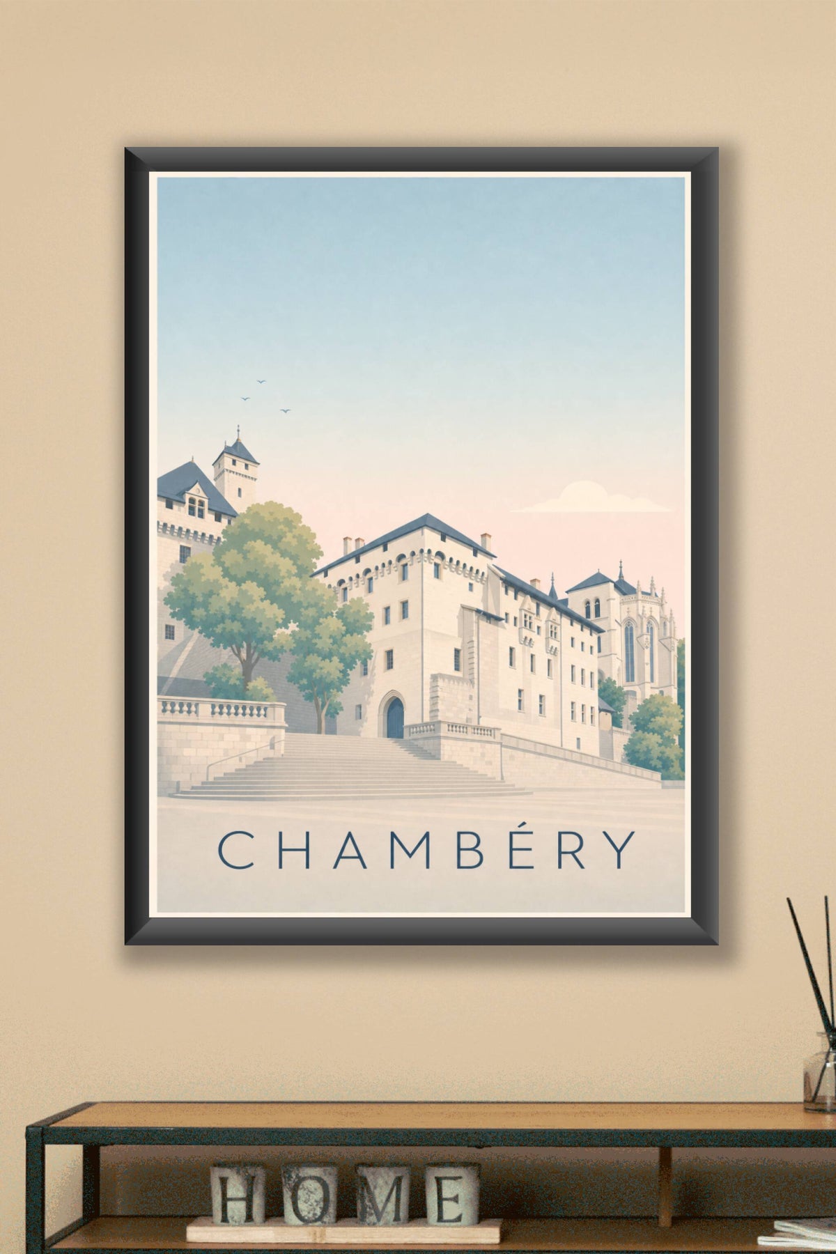 Affiche de Chambéry, poster Château des Ducs