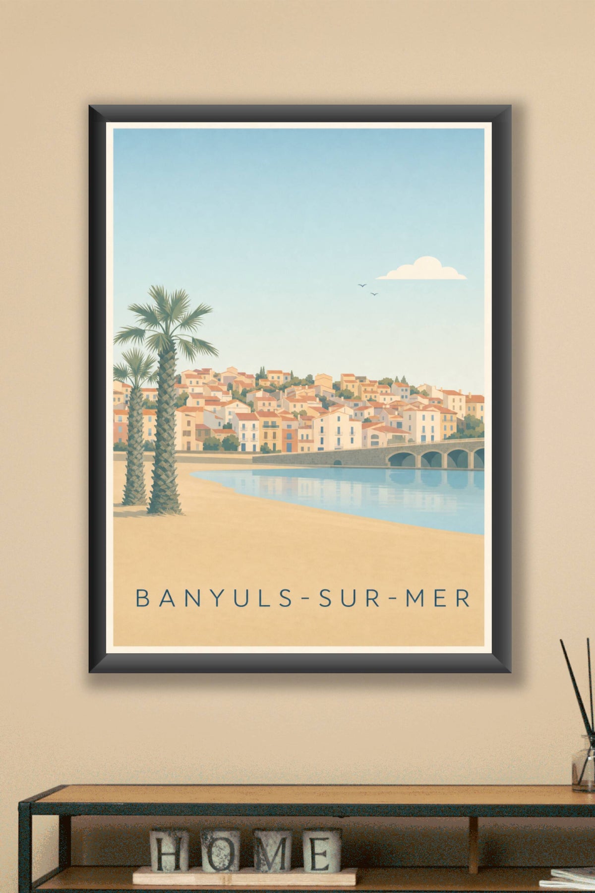 Affiche de Banyuls-sur-Mer, poster bord de mer