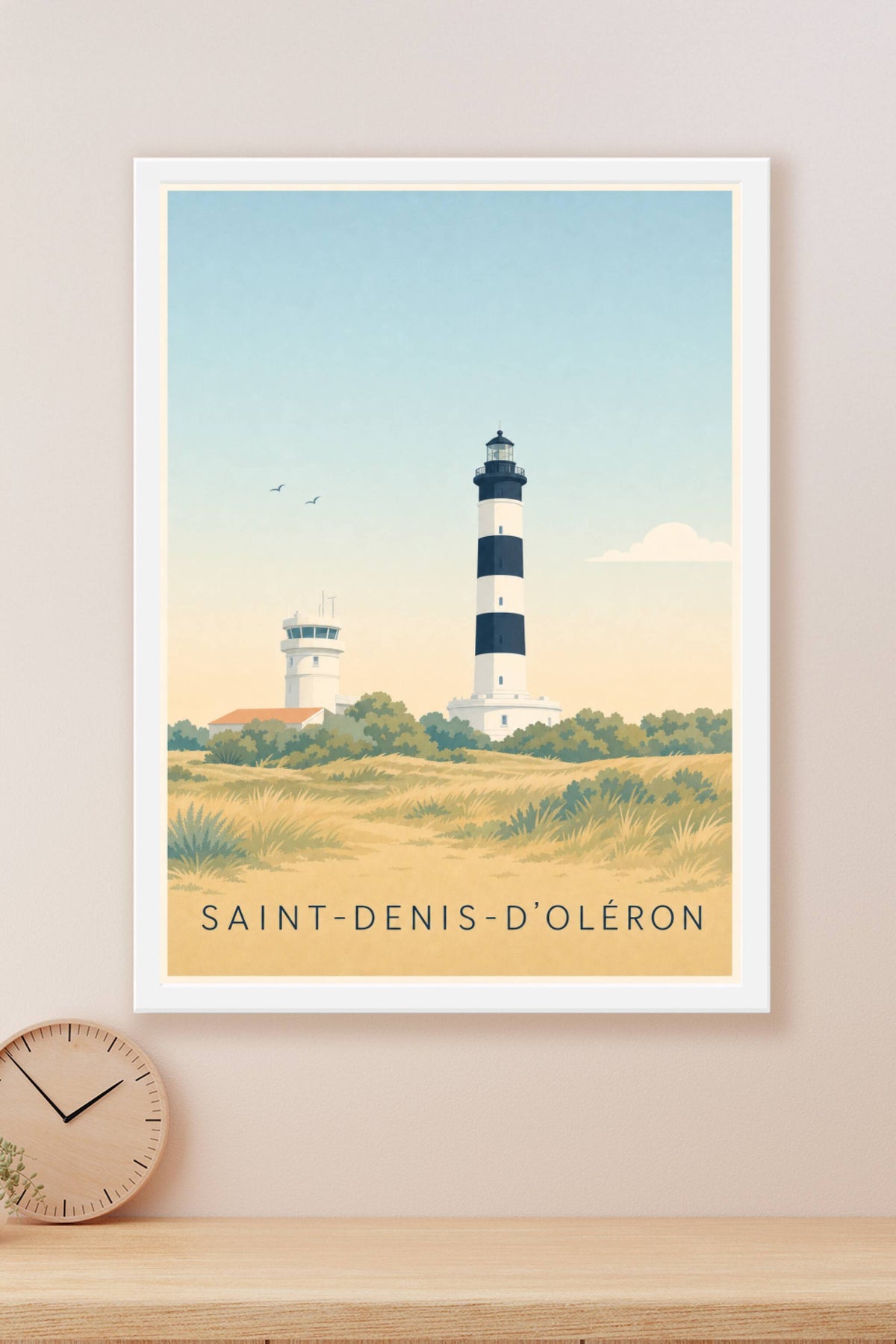 Affiche de Saint-Denis-d'Oléron, poster phare de Chassiron