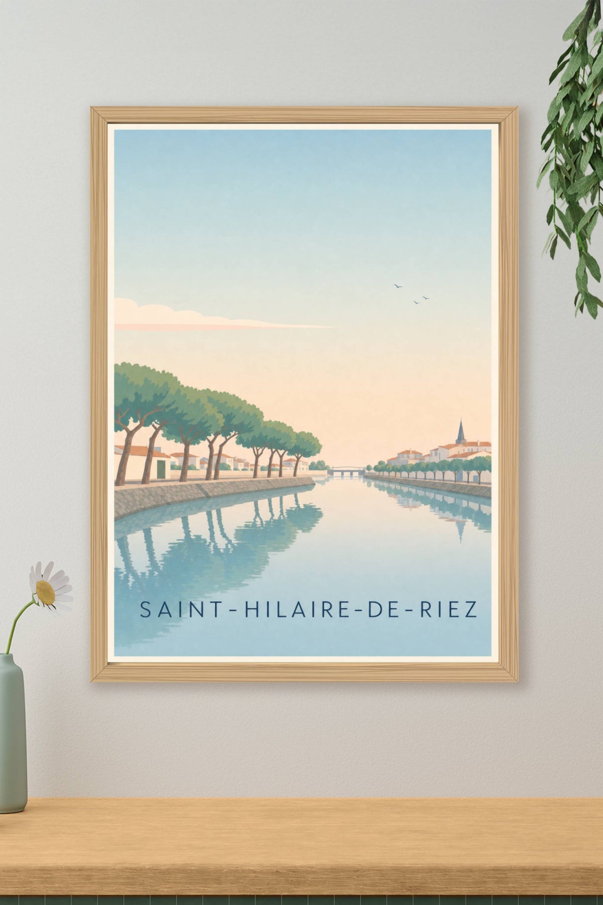 Affiche de Saint-Hilaire-de-Riez, poster bord de l'eau