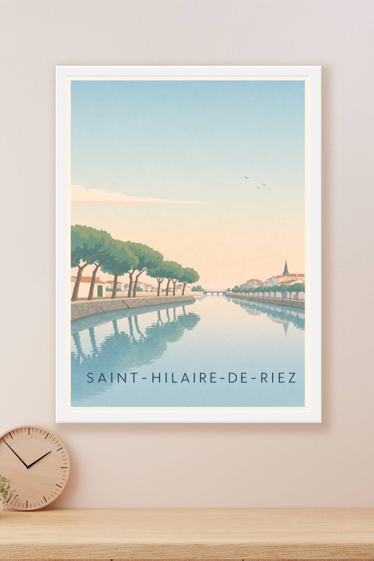Affiche de Saint-Hilaire-de-Riez, poster bord de l'eau