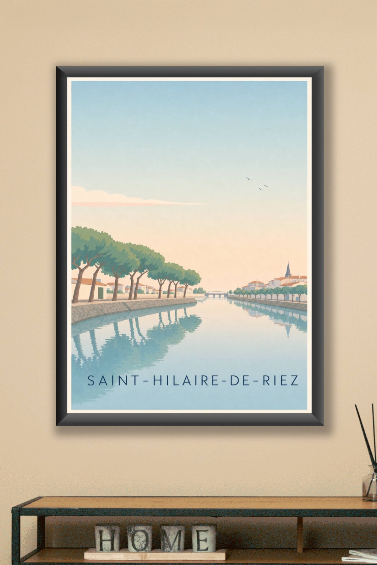 Affiche de Saint-Hilaire-de-Riez, poster bord de l'eau