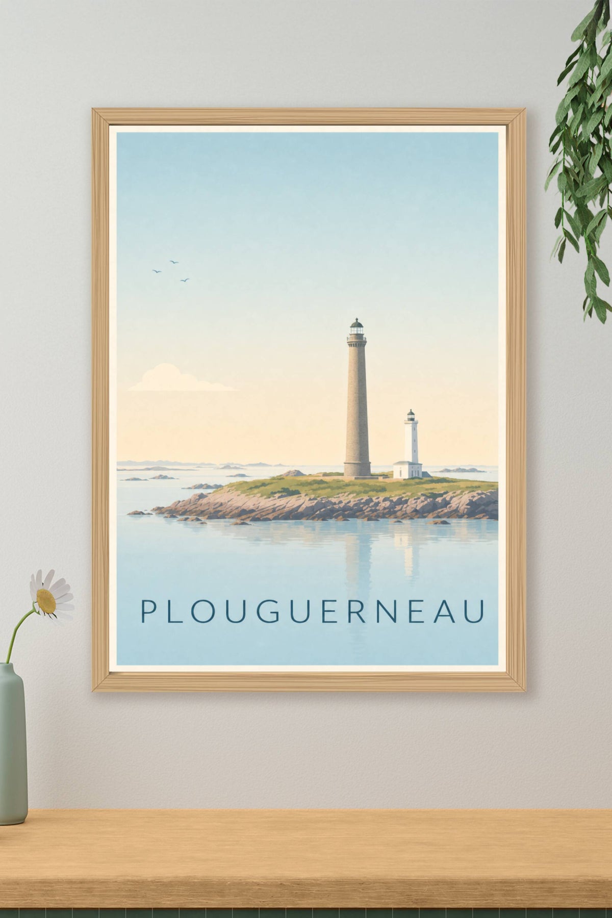 Affiche de Plouguerneau, phare de l'Île Vierge