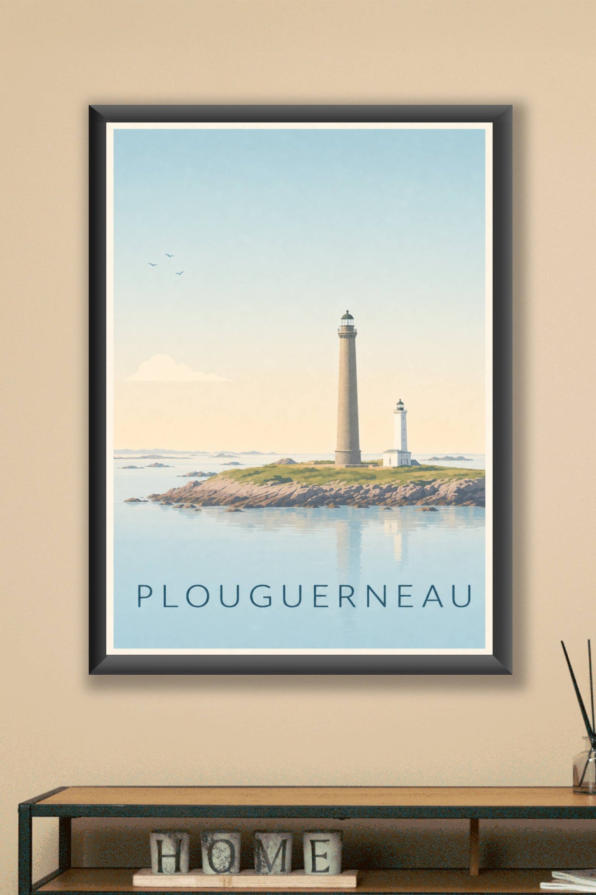 Affiche de Plouguerneau, phare de l'Île Vierge