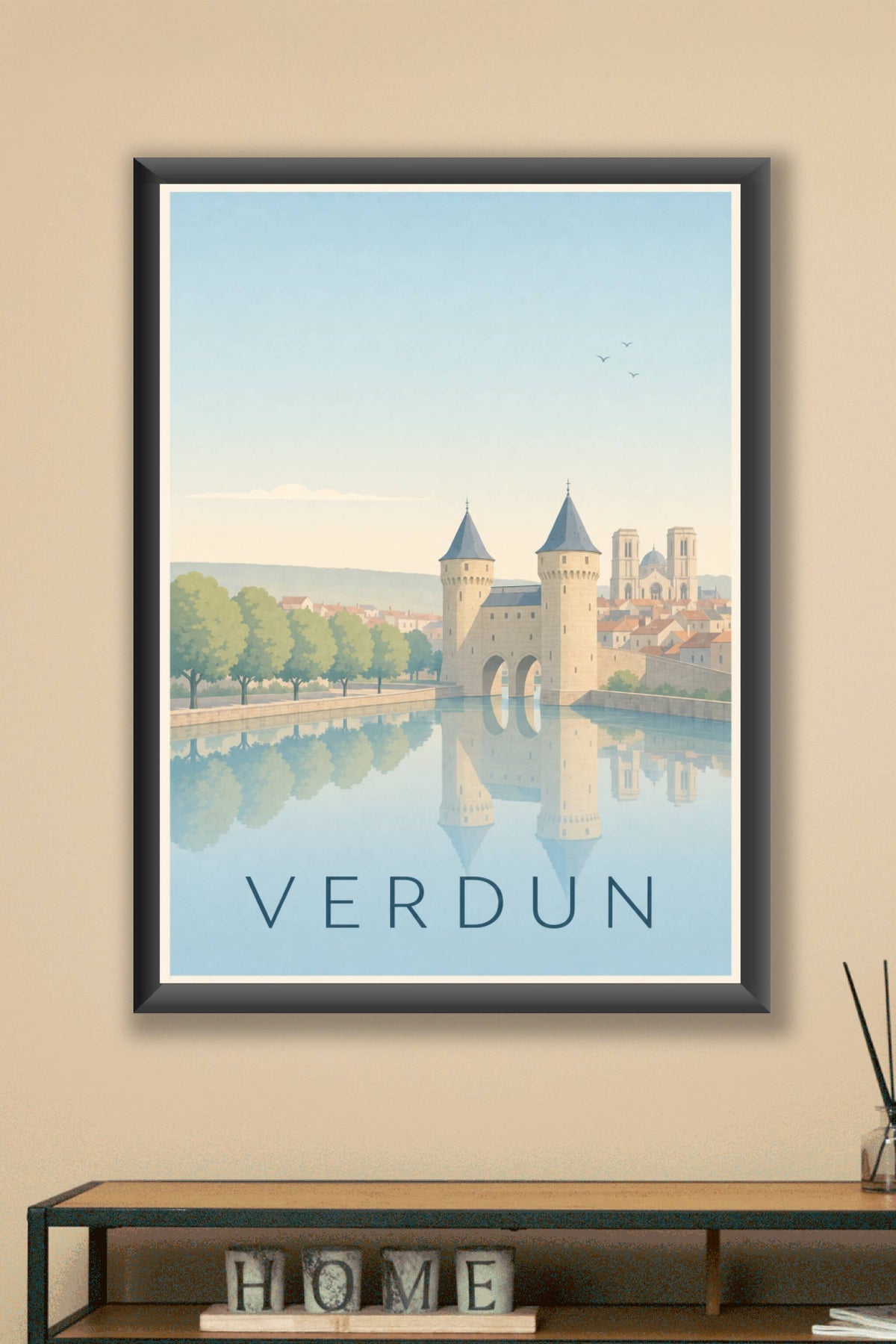 Affiche de Verdun, poster Porte Chaussée