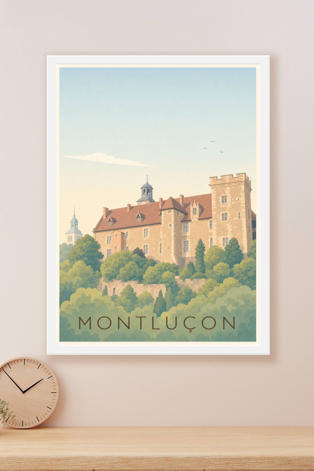 Affiche de Montluçon, poster château des ducs