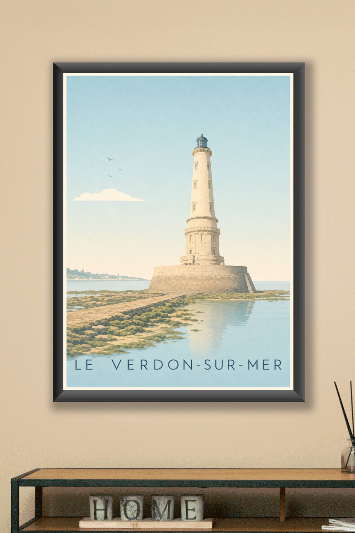 Affiche Le Verdon-sur-Mer, poster phare de Cordouan