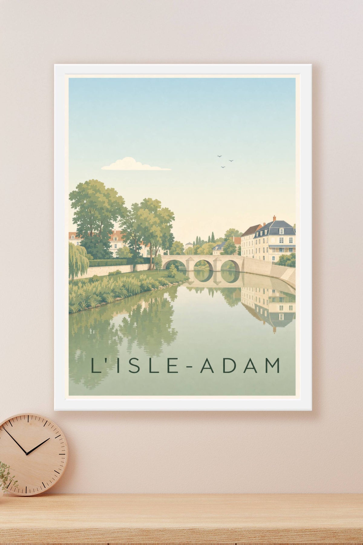 Affiche de L'Isle-Adam, poster pont de pierre