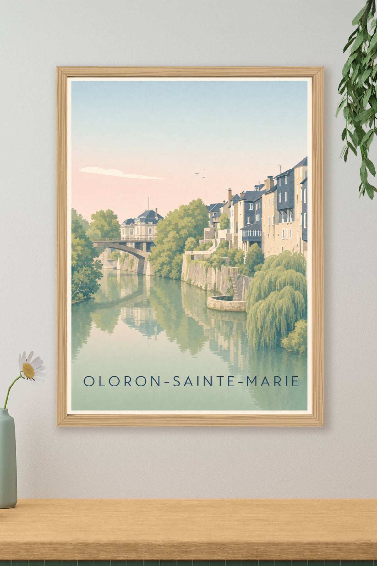 Affiche d'Oloron-Sainte-Marie, poster des Pyrénées