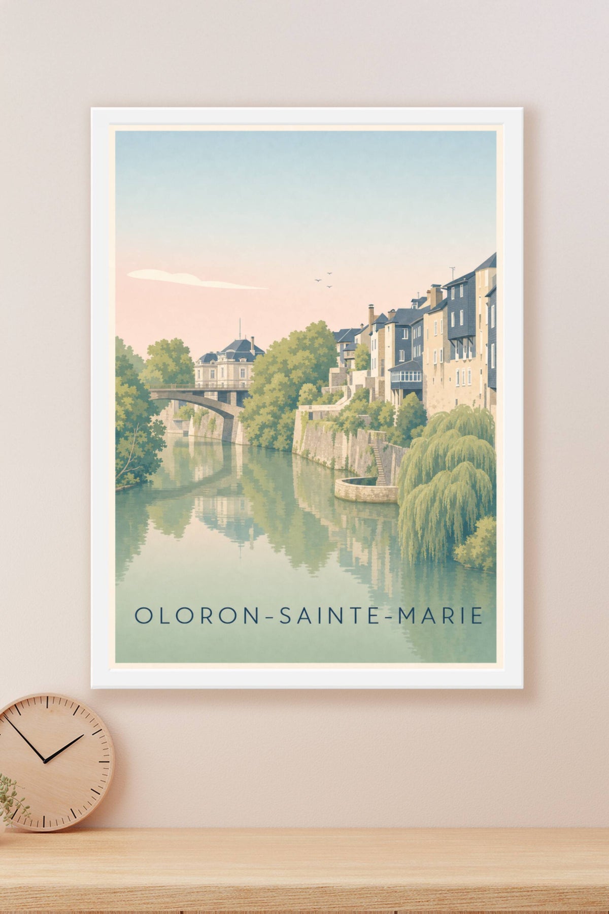 Affiche d'Oloron-Sainte-Marie, poster des Pyrénées