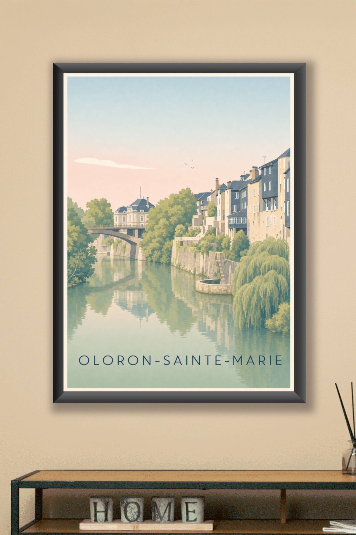 Affiche d'Oloron-Sainte-Marie, poster des Pyrénées
