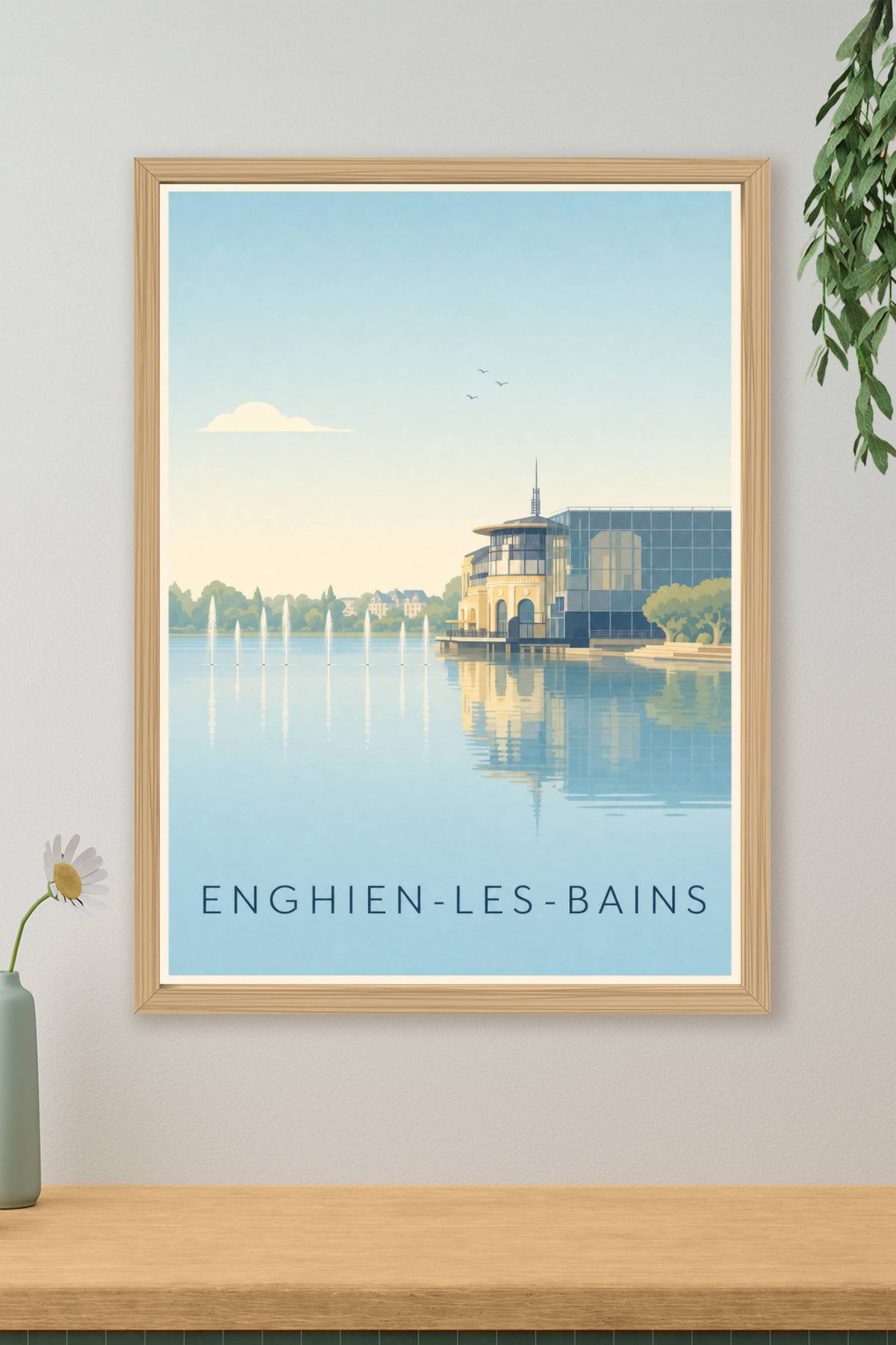 Affiche d'Enghien-les-Bains, poster du Casino