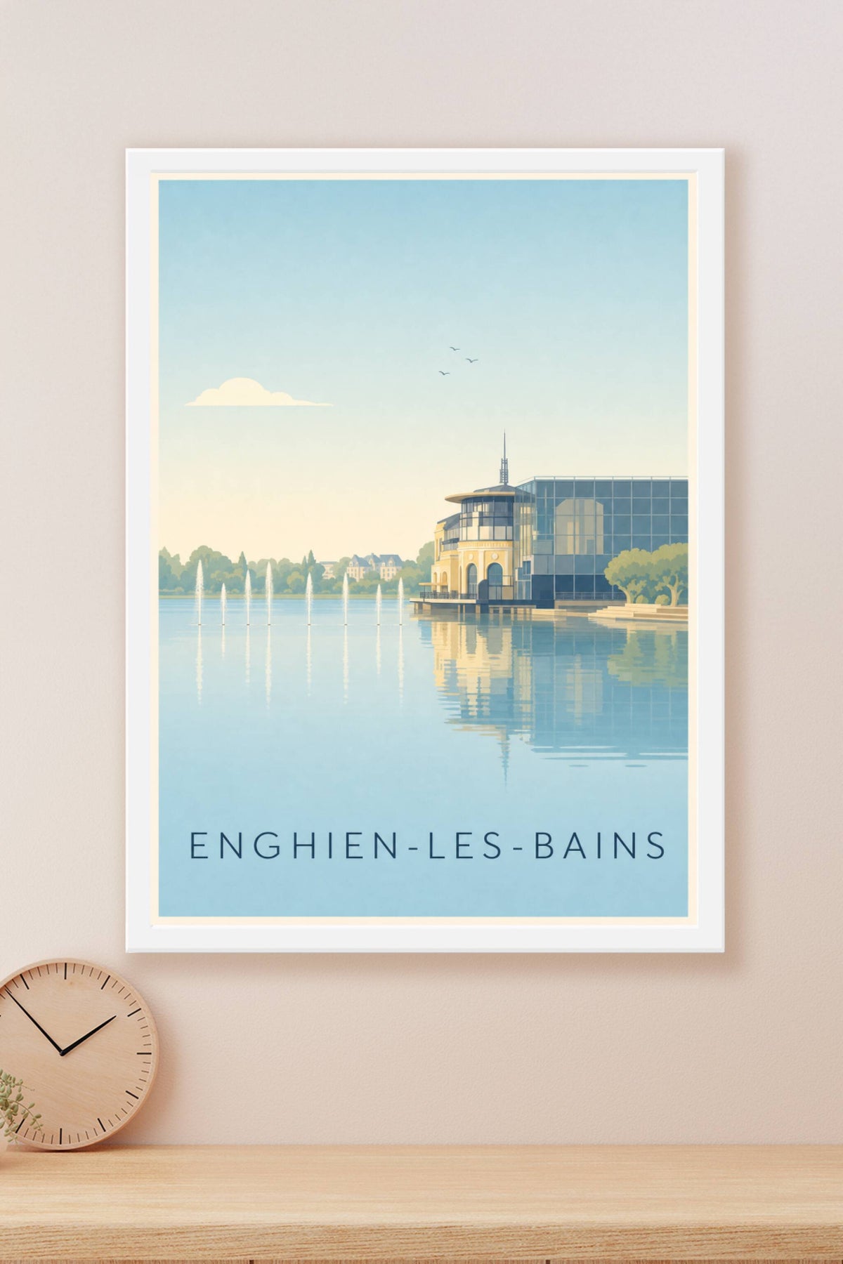 Affiche d'Enghien-les-Bains, poster du Casino