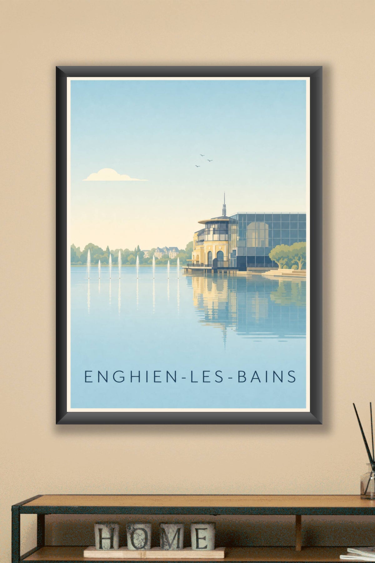 Affiche d'Enghien-les-Bains, poster du Casino