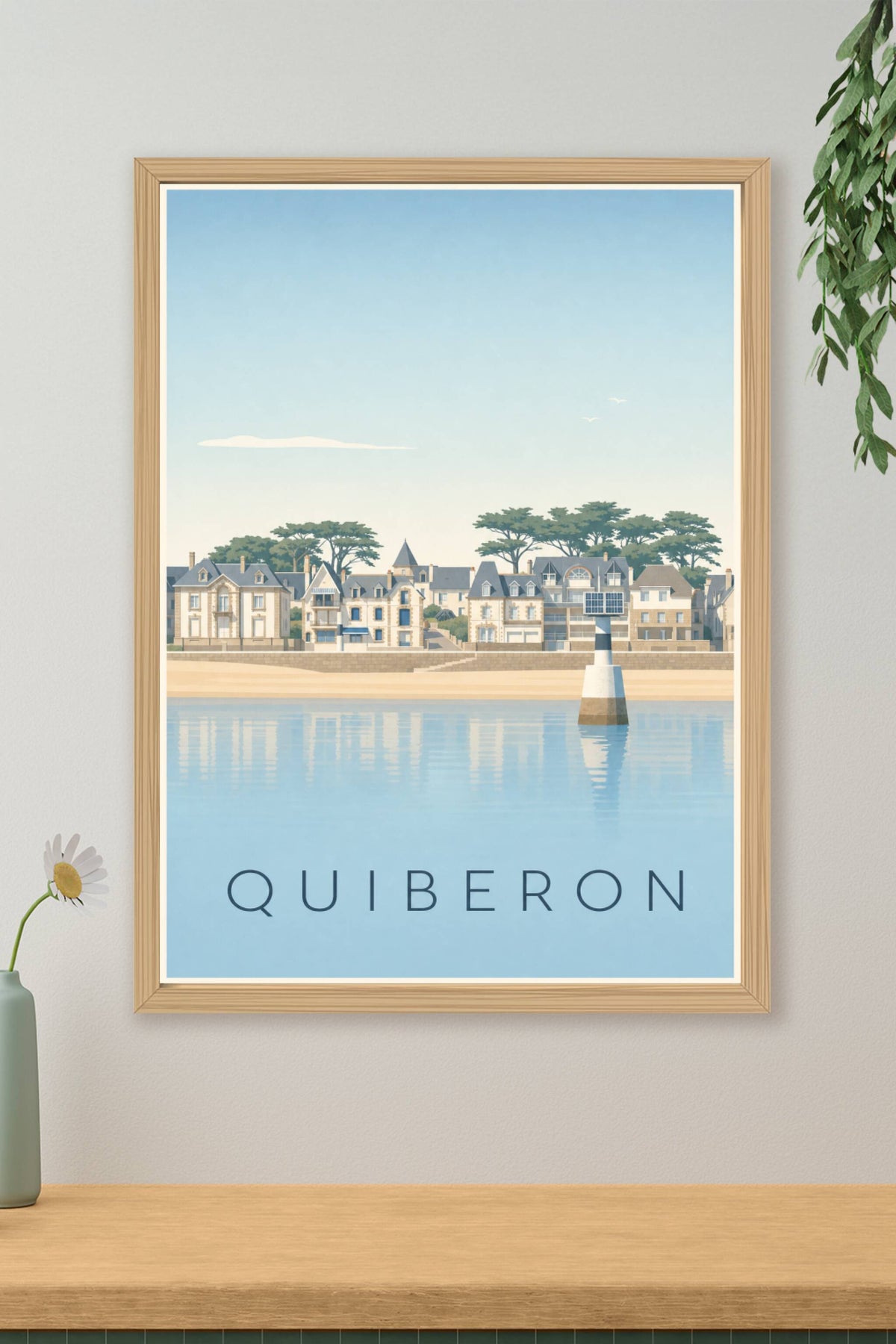 Affiche de Quiberon, poster Grande Plage