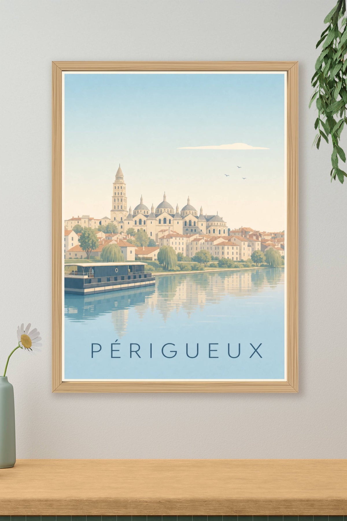 Affiche de Périgueux, poster ville de Dordogne
