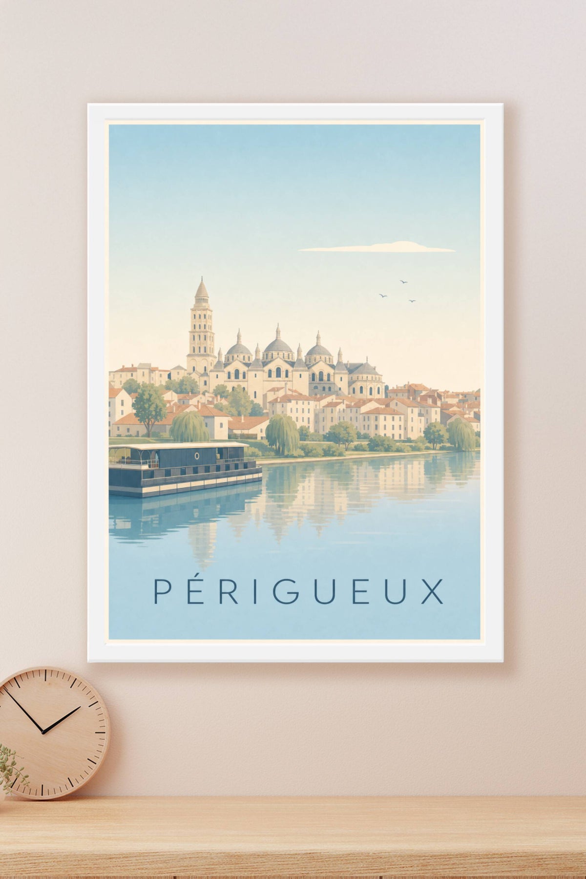 Affiche de Périgueux, poster ville de Dordogne