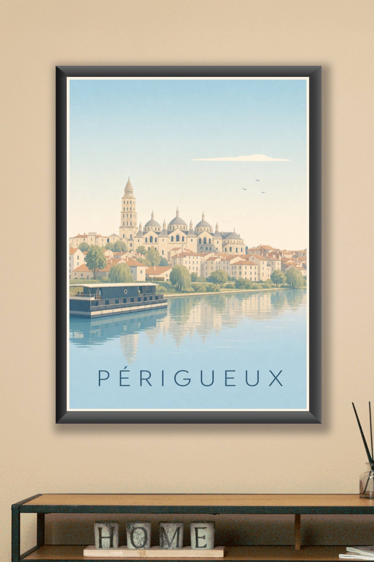 Affiche de Périgueux, poster ville de Dordogne