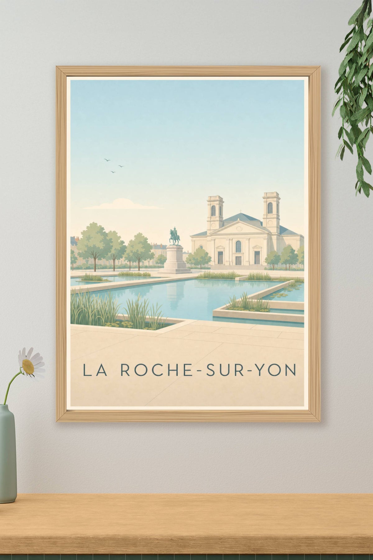 Affiche de La Roche-sur-Yon, poster moulin de Piquet