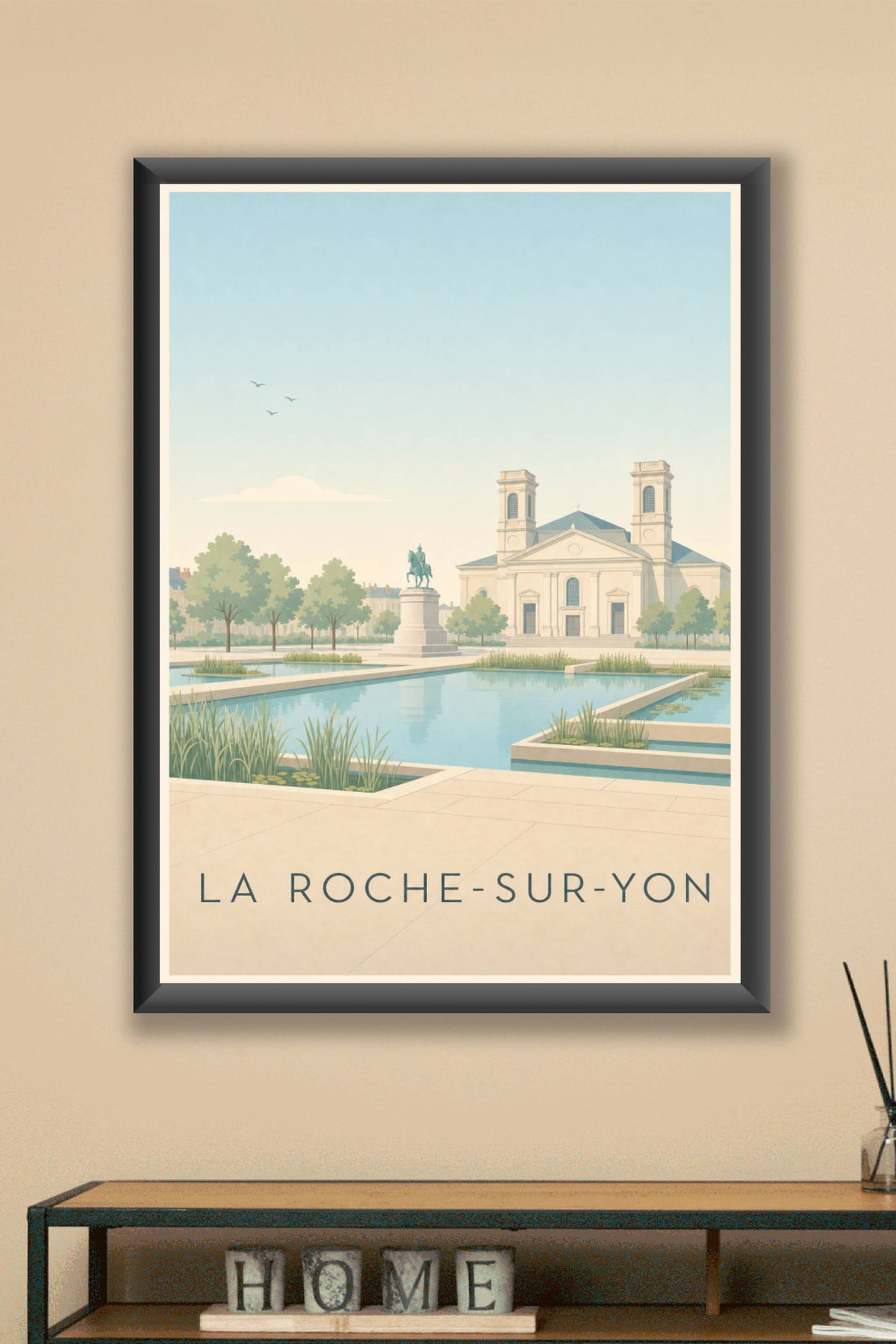 Affiche de La Roche-sur-Yon, poster moulin de Piquet