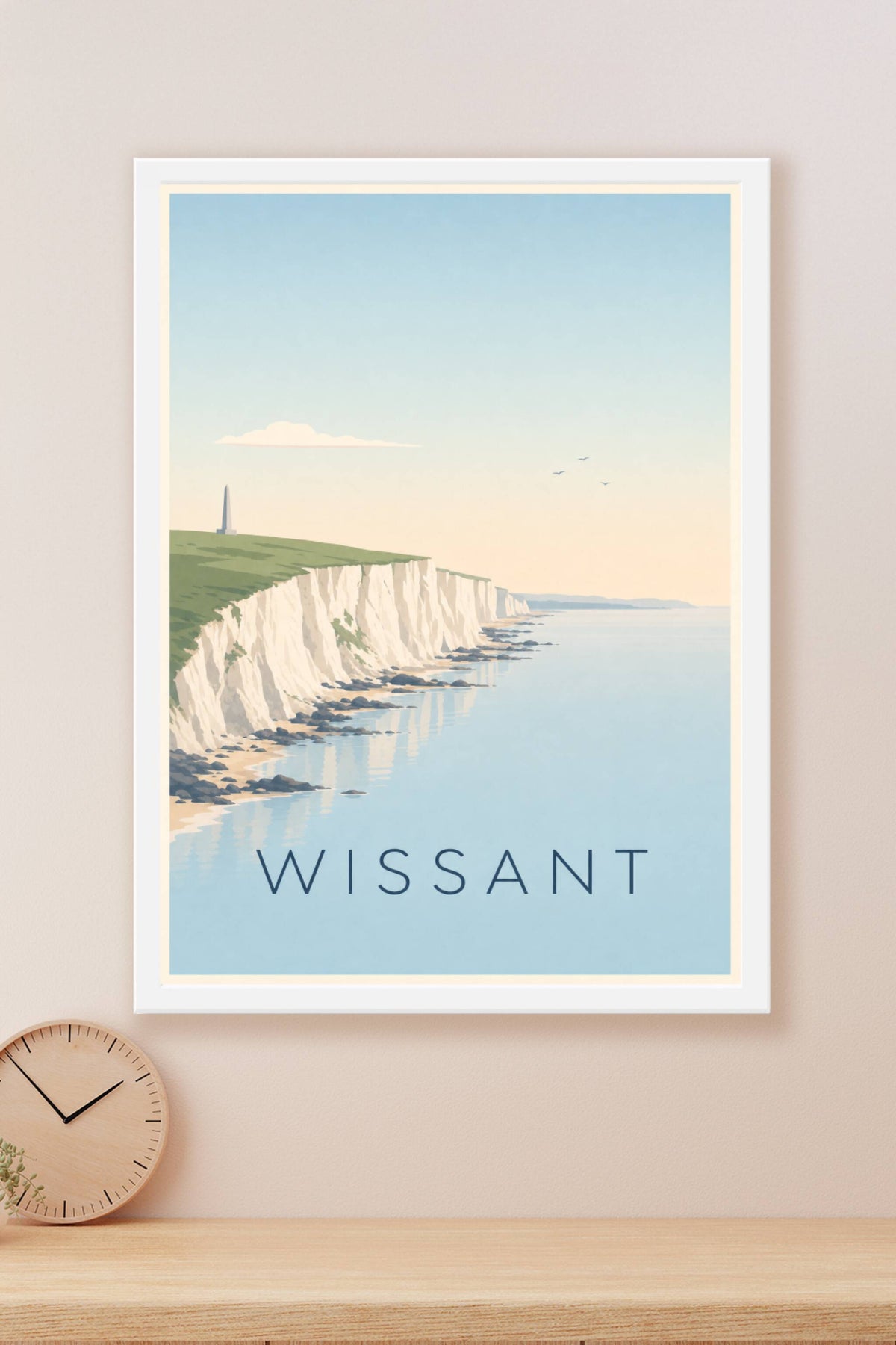 Affiche de Wissant, poster Cap Blanc-Nez