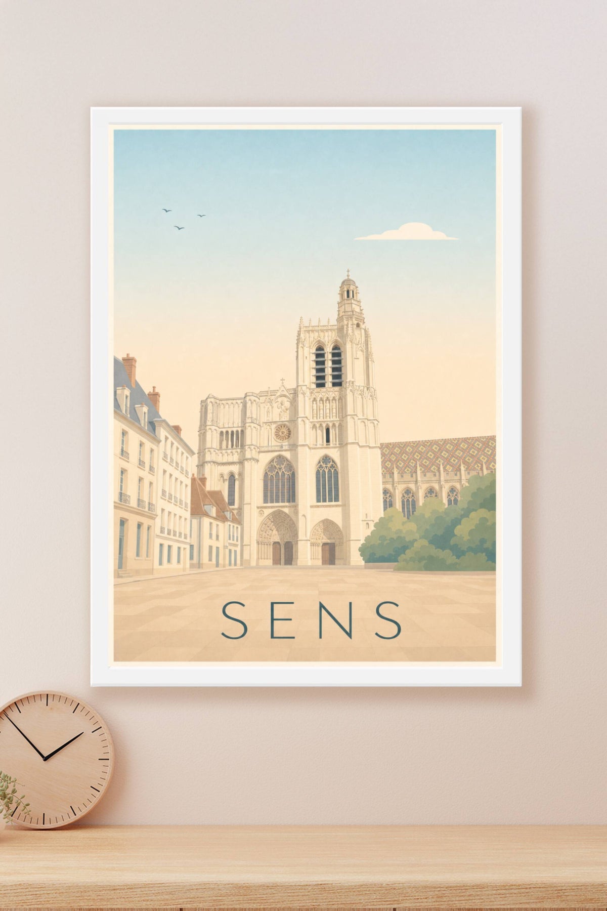 Affiche de Sens, poster Cathédrale Saint-Étienne