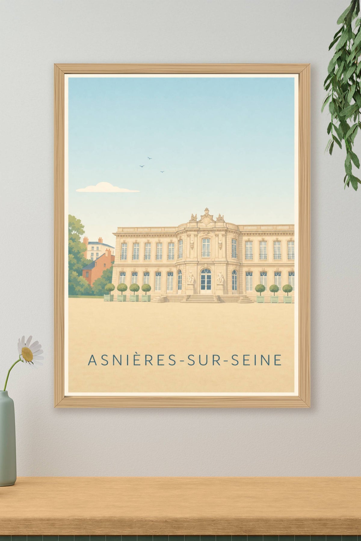 Affiche d'Asnières-sur-Seine, poster du Château