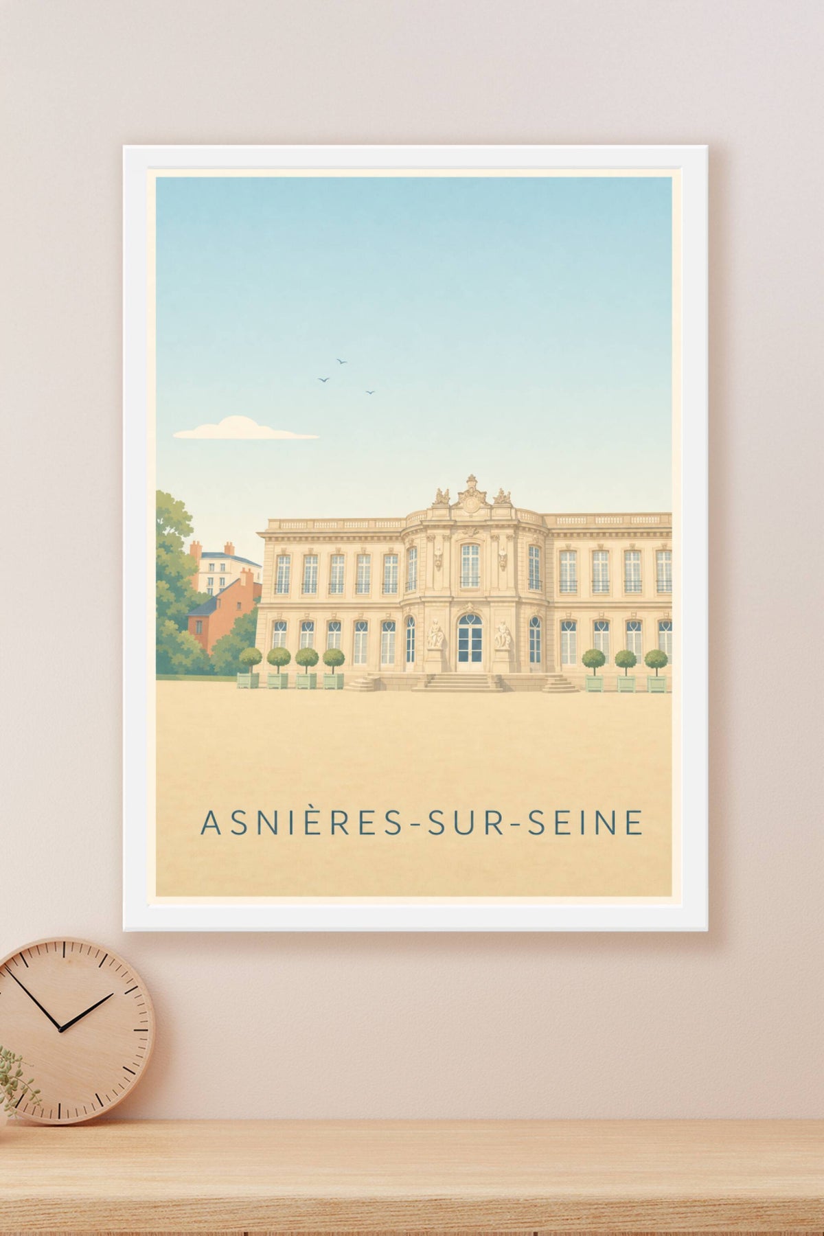 Affiche d'Asnières-sur-Seine, poster du Château