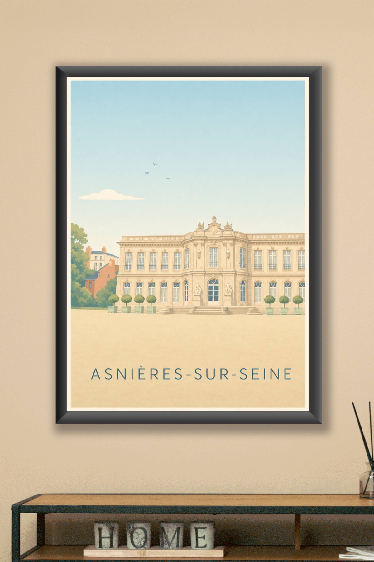Affiche d'Asnières-sur-Seine, poster du Château